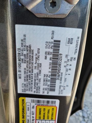 VIN 3FA6P0HD5HR153519 2017 Ford Fusion, SE no.13