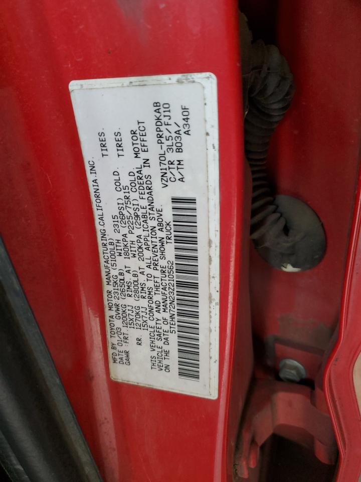 5TEHN72N23Z210562 2003 Toyota Tacoma Double Cab