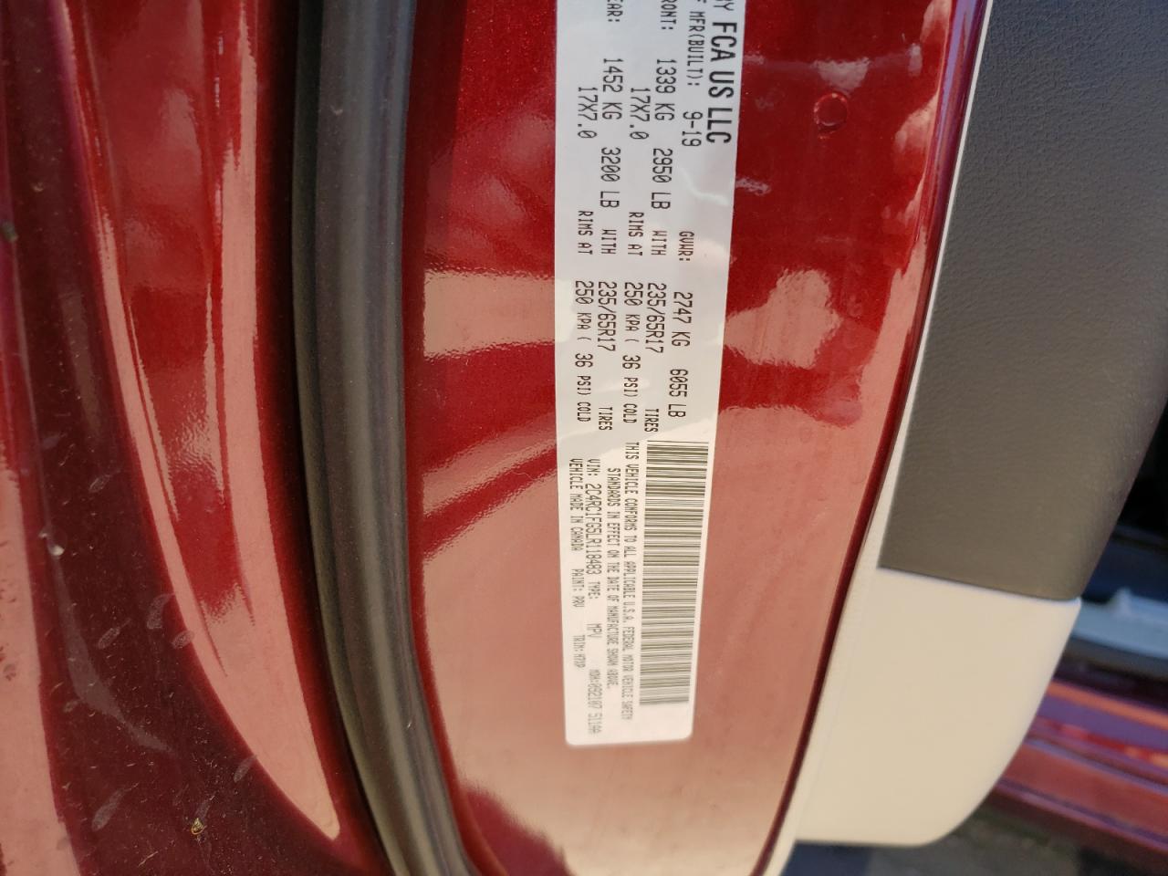 2C4RC1FG5LR118483 2020 Chrysler Pacifica Touring