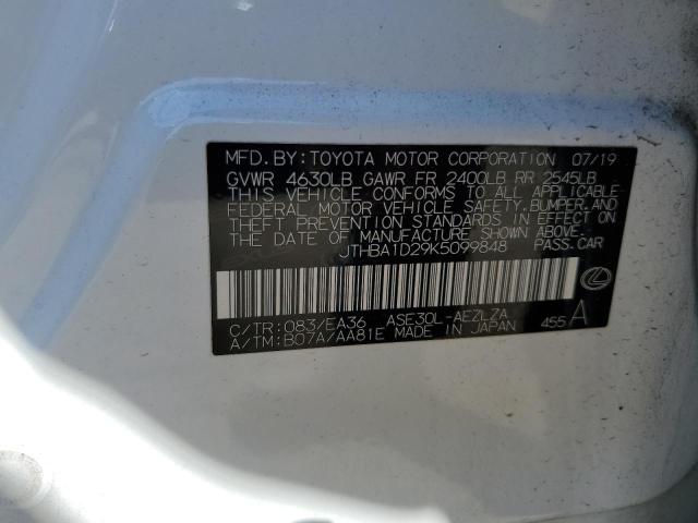 2019 Lexus Is 300 VIN: JTHBA1D29K5099848 Lot: 60060404
