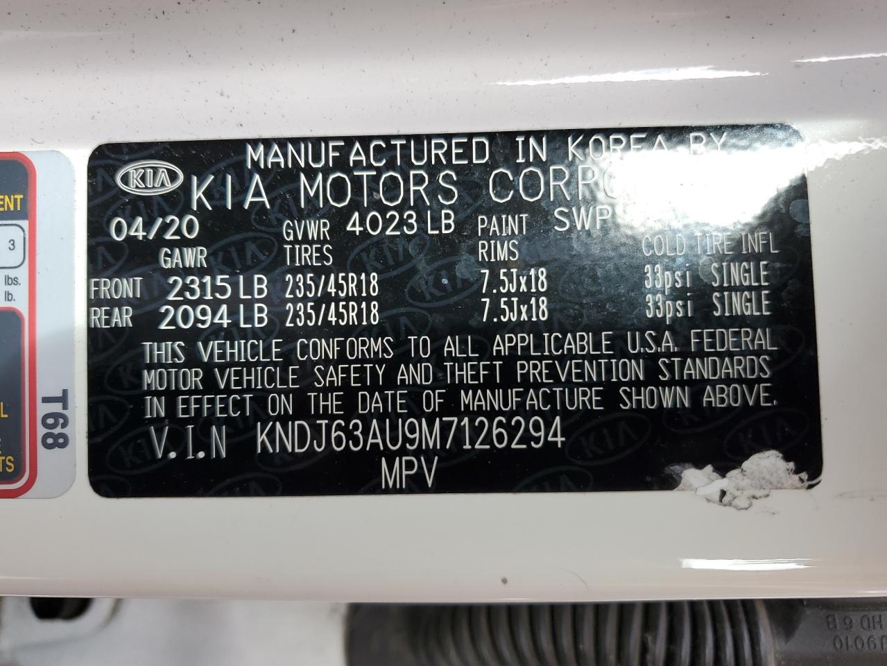 KNDJ63AU9M7126294 2021 Kia Soul Gt Line