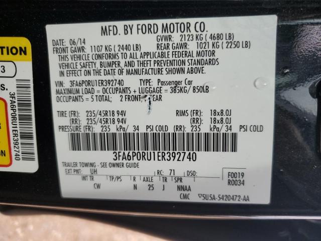 VIN 3FA6P0RU1ER392740 2014 Ford Fusion, Titanium Hev no.12