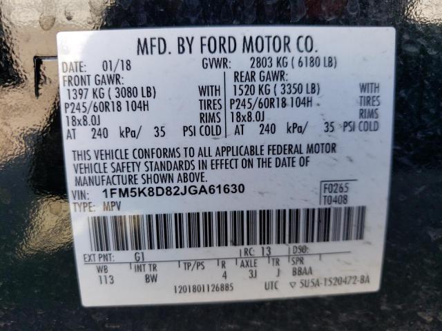 2018 FORD EXPLORER X - 1FM5K8D82JGA61630