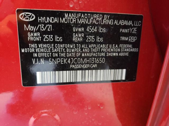 2021 Hyundai Sonata N Line VIN: 5NPEK4JC0MH131650 Lot: 57312044