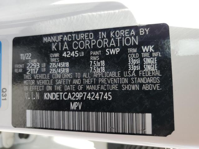 2023 Kia Seltos Sx VIN: KNDETCA29P7424745 Lot: 59723294