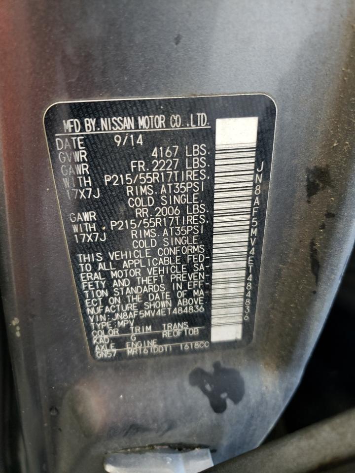 JN8AF5MV4ET484836 2014 Nissan Juke S