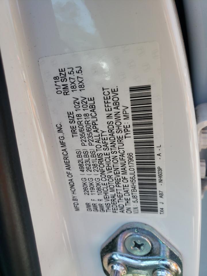 5J8TB4H56JL017966 2018 Acura Rdx Technology