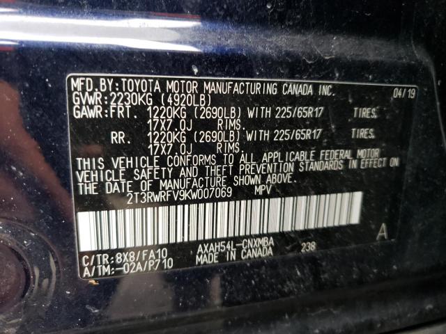 2T3RWRFV9KW007069 2019 TOYOTA RAV 4 - Image 14