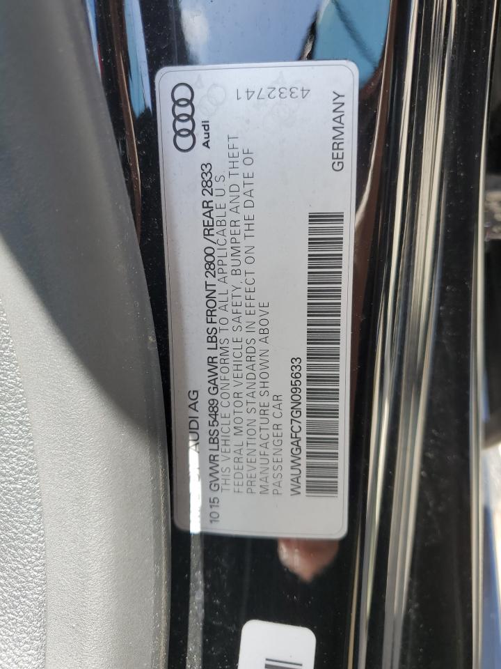 WAUWGAFC7GN095633 2016 Audi A7 Premium Plus