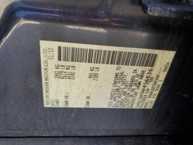 2010 Nissan Altima Base VIN: 1N4AL2AP3AN456636 Lot: 56366124