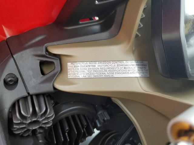 2024 DUCATI PANIGALE V ZDMDAGWW2RB009582