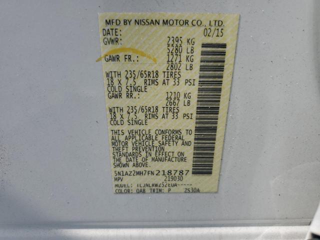 2015 NISSAN MURANO S - 5N1AZ2MH7FN218787