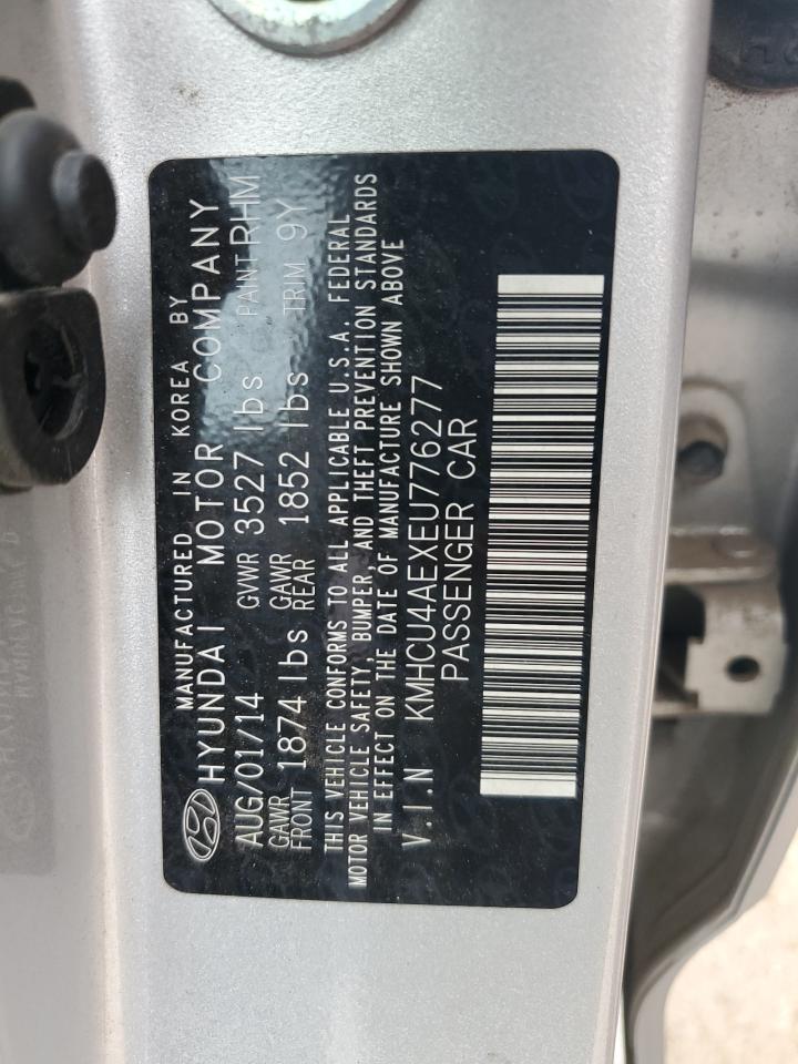 KMHCU4AEXEU776277 2014 Hyundai Accent Gls