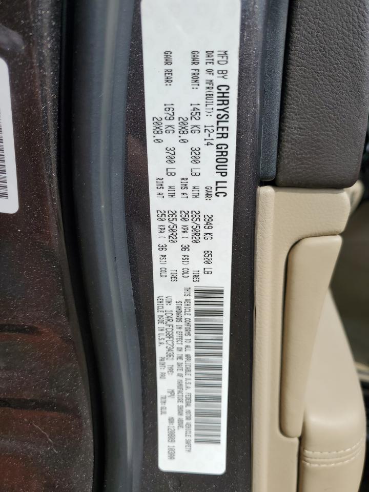 1C4RJFCG8FC734361 2015 Jeep Grand Cherokee Overland