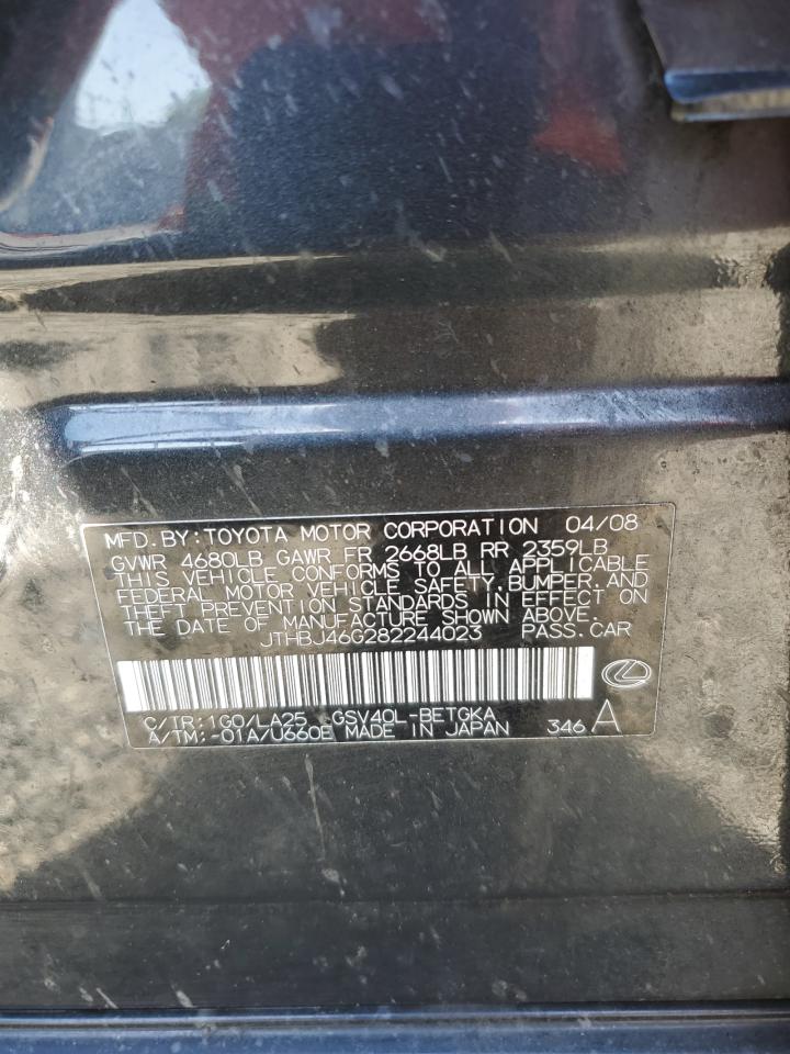 JTHBJ46G282244023 2008 Lexus Es 350