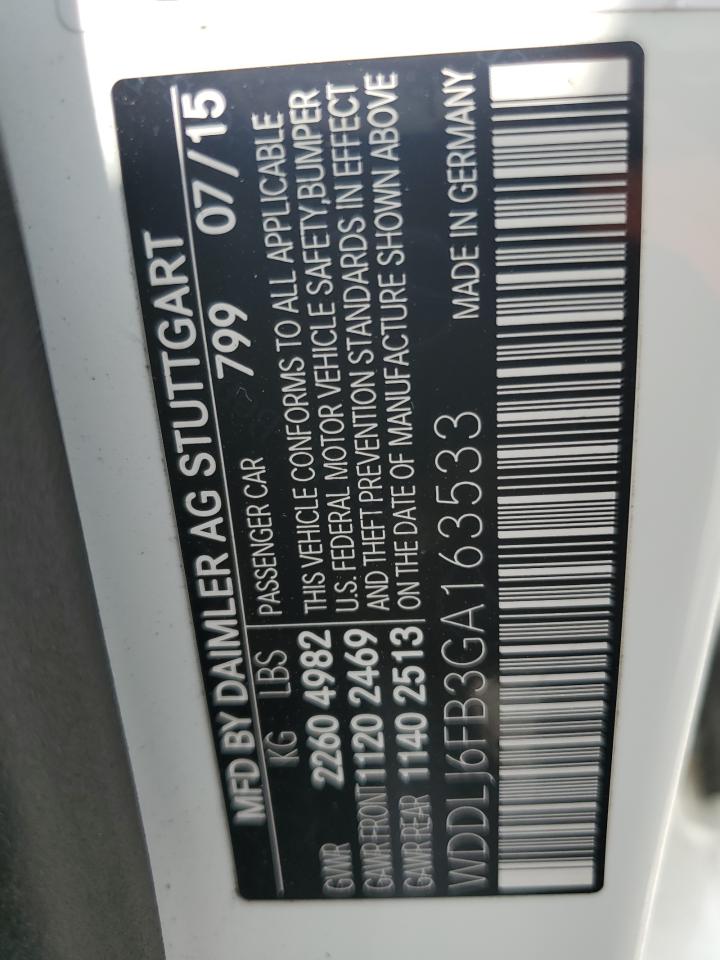 WDDLJ6FB3GA163533 2016 Mercedes-Benz Cls 400