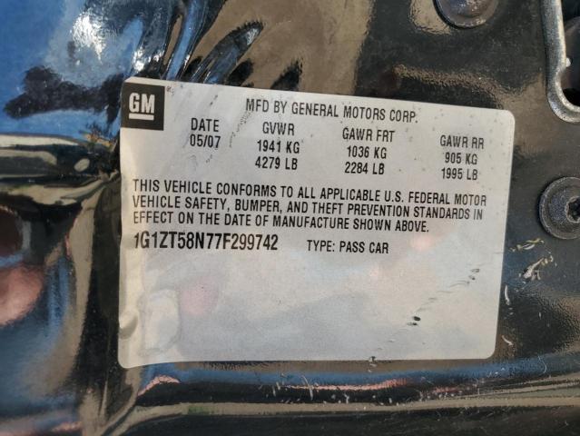 2007 Chevrolet Malibu Lt VIN: 1G1ZT58N77F299742 Lot: 58656224