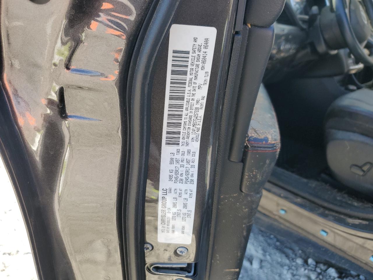 1C4PJMBS7EW257338 2014 Jeep Cherokee Trailhawk