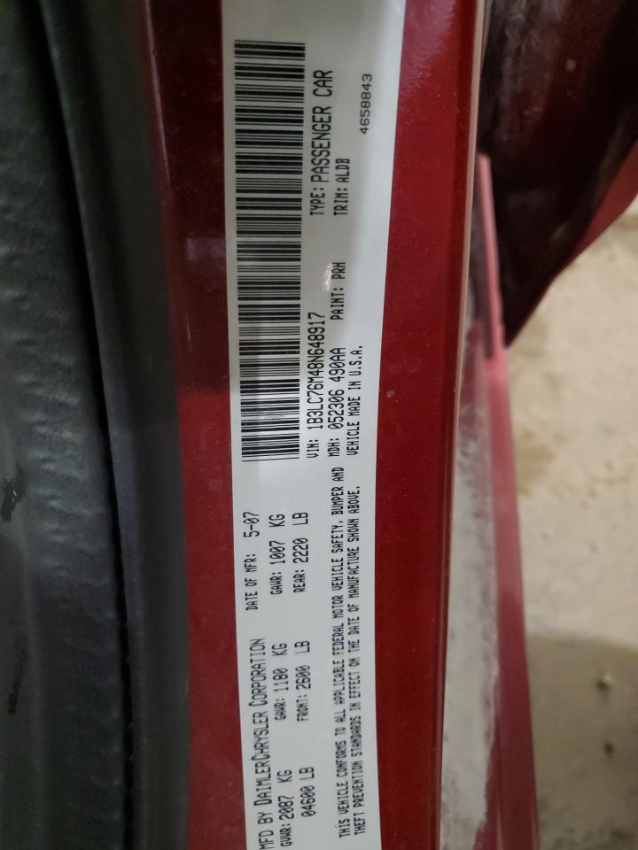 1B3LC76M48N648917 2008 Dodge Avenger R/T