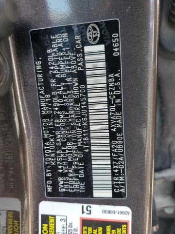 2018 TOYOTA CAMRY L - 4T1B11HK6JU145700