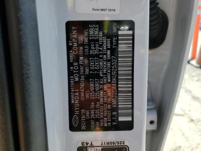 2019 Hyundai Tucson Se VIN: KM8J2CA48KU925327 Lot: 60238324