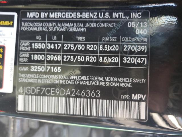 VIN 4JGDF7CE9DA246363 2013 Mercedes-Benz GL-Class, ... no.13