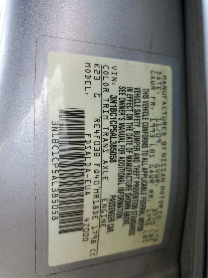 3N1BC1CP5AL385058 2010 Nissan Versa S