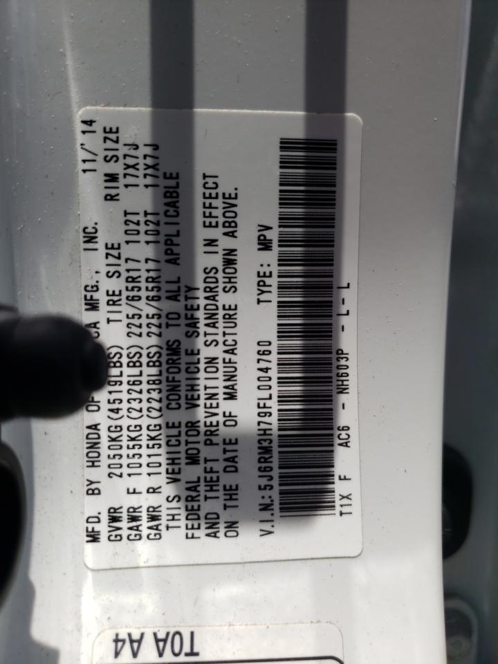 5J6RM3H79FL004760 2015 Honda Cr-V Exl