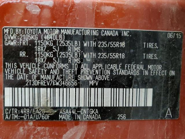 2015 TOYOTA RAV4 LIMIT - 2T3DFREV7FW346656