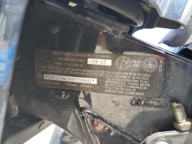 2004 HARLEY-DAVIDSON FLHRI 1HD1FBW1X4Y700841