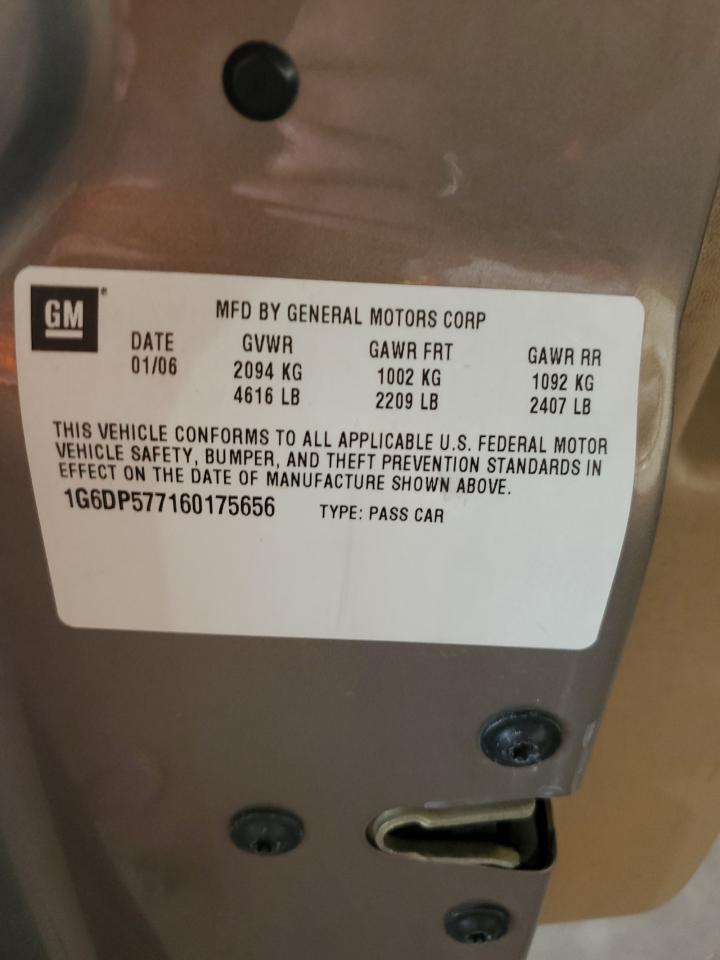 1G6DP577160175656 2006 Cadillac Cts Hi Feature V6