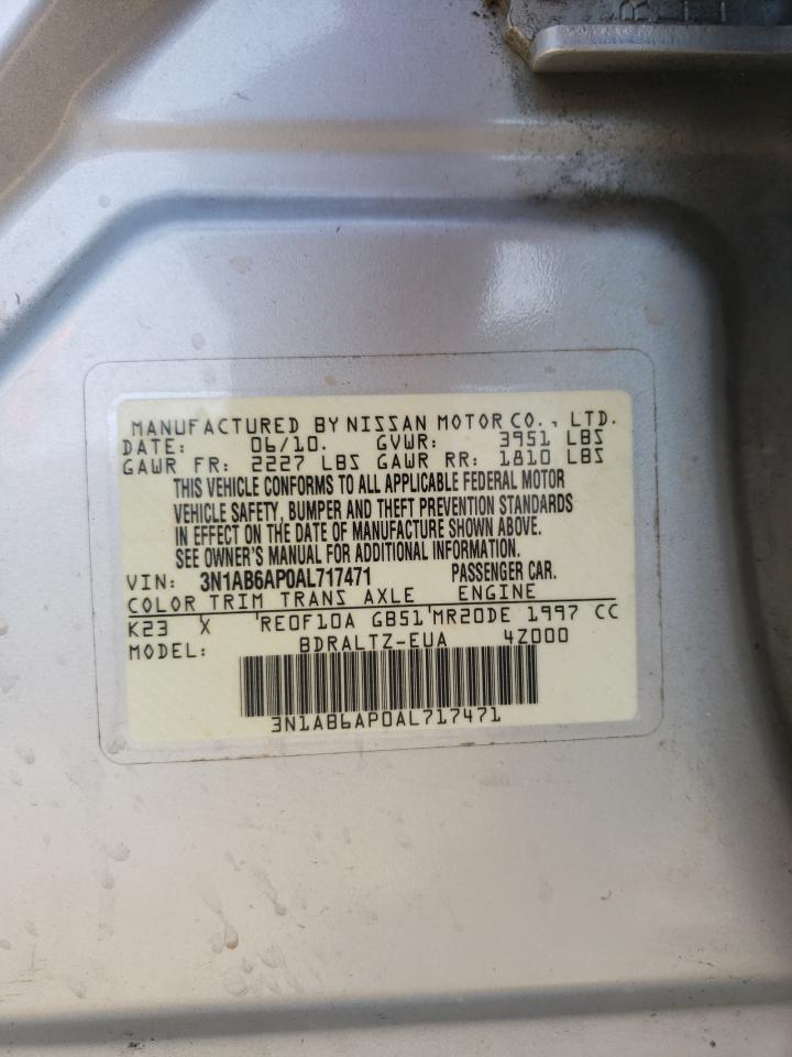 3N1AB6AP0AL717471 2010 Nissan Sentra 2.0