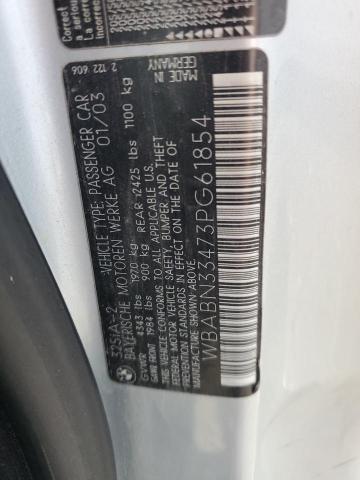 2003 BMW 325 Ci VIN: WBABN33473PG61854 Lot: 58078644