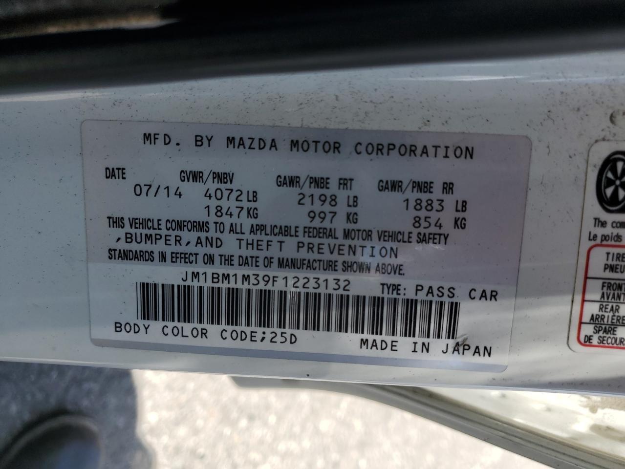 JM1BM1M39F1223132 2015 Mazda 3 Grand Touring