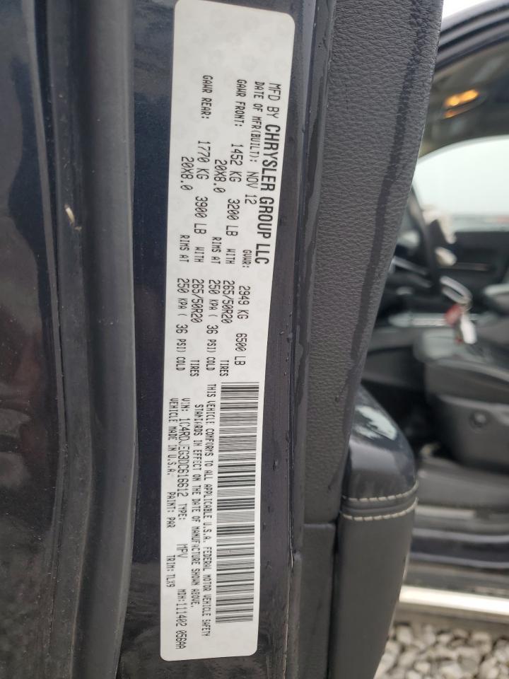 1C4RDJEG3DC616612 2013 Dodge Durango Citadel