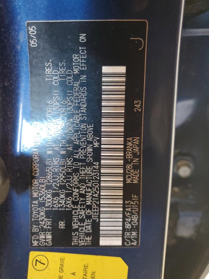 JTEEP21A250123144 2005 Toyota Highlander Limited