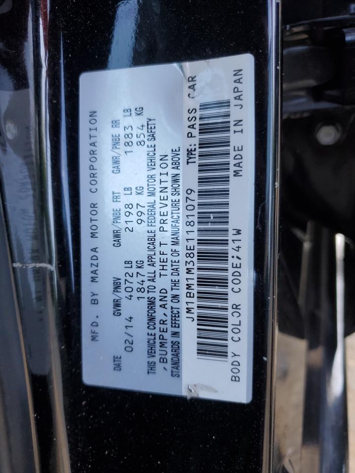 JM1BM1M38E1181079 2014 Mazda 3 Grand Touring