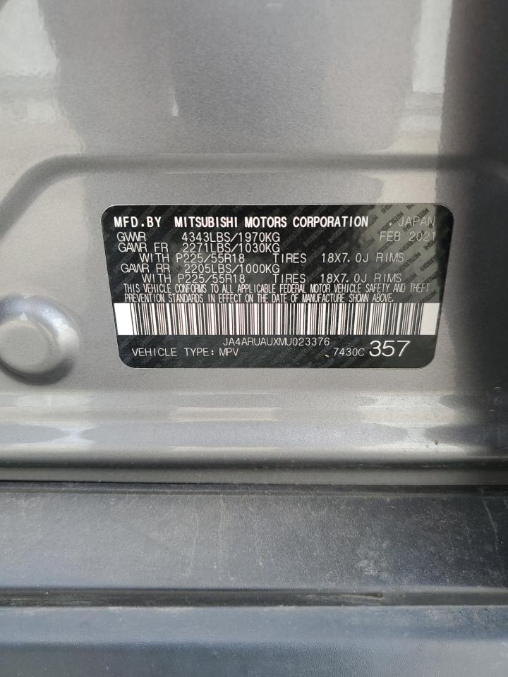 JA4ARUAUXMU023376 2021 Mitsubishi Outlander Sport Es