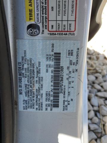 2006 Ford Fusion Se VIN: 3FAFP07Z86R215909 Lot: 56601864