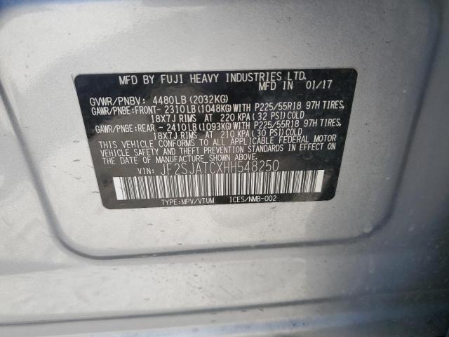2017 Subaru Forester 2.5I Touring VIN: JF2SJATCXHH548250 Lot: 59246854