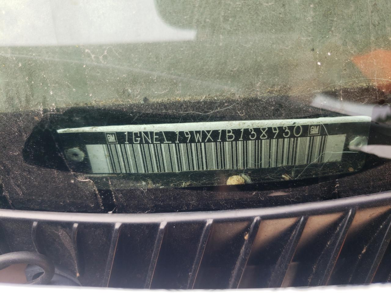 1GNEL19WX1B138930 2001 Chevrolet Astro