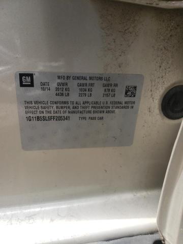 2015 Chevrolet Malibu Ls VIN: 1G11B5SL6FF205341 Lot: 59501034