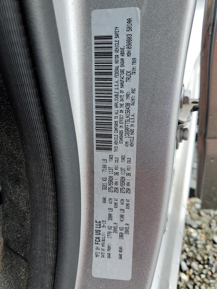 1C6SRFFT5LN156438 2020 Ram 1500 Big Horn/Lone Star