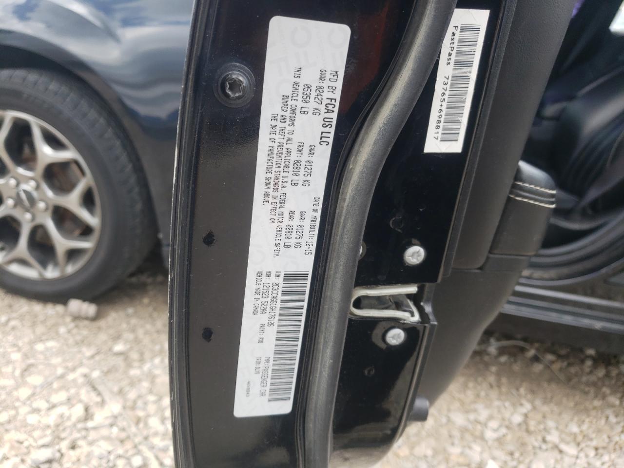 2C3CCAGG1GH176126 2016 Chrysler 300 S