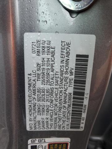 2021 Acura Rdx Advance VIN: 5J8TC2H77ML036694 Lot: 59771294