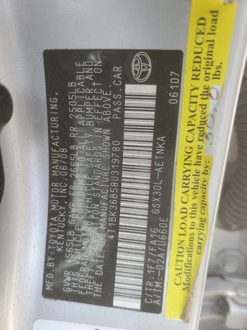 2008 Toyota Avalon Xl VIN: 4T1BK36B58U319780 Lot: 60913954