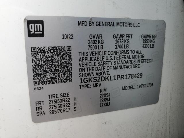 2023 GMC Yukon Denali VIN: 1GKS2DKL1PR178429 Lot: 59367974