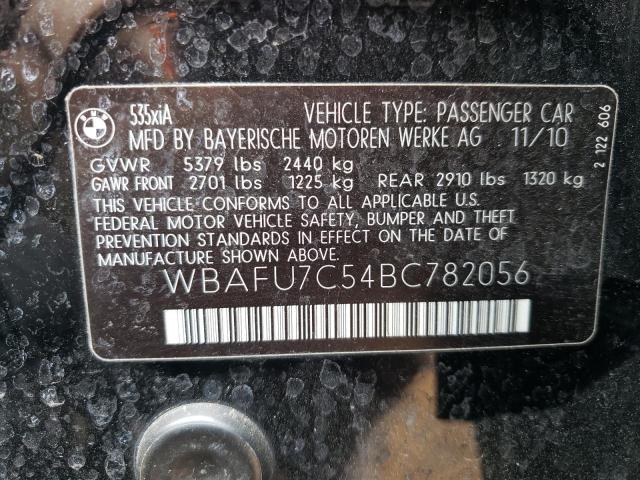 2011 BMW 535 Xi VIN: WBAFU7C54BC782056 Lot: 60545044
