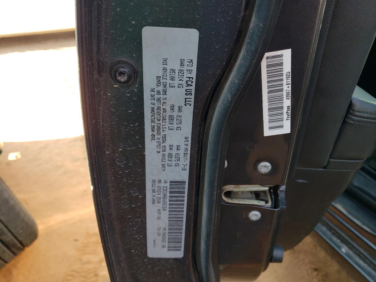 2C3CCAAG0JH331930 2018 Chrysler 300 Touring