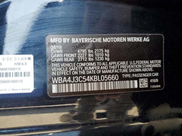 VIN WBA4J3C54KBL05660 2019 BMW 4 Series, 430XI Gran... no.12